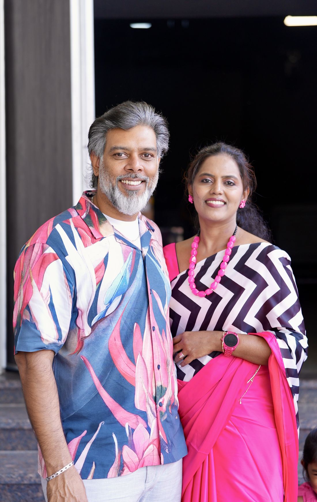 Pradeep Mcwin and his wife, the counsellors behind Famarliar, standing together.